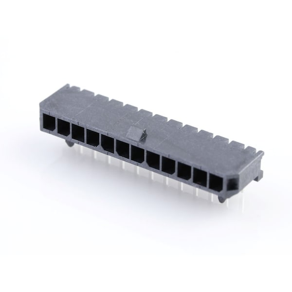Molex Rectangular Power Connector, 12 Contact(S), Male, Solder Terminal, Receptacle 436501200 - main